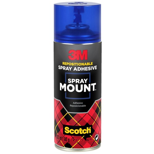 3M SprayMount Adhesive Spray, 200 ml, 1 Can/Pack