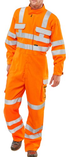 Beeswift Orange Arc Compliant Ris Coverall Orange 38