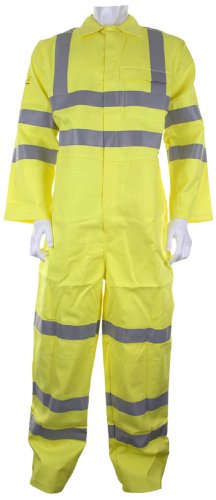 Beeswift Tesla Fire Retardant Anti Static  Boilersuit En471 Saturn Yellow 48