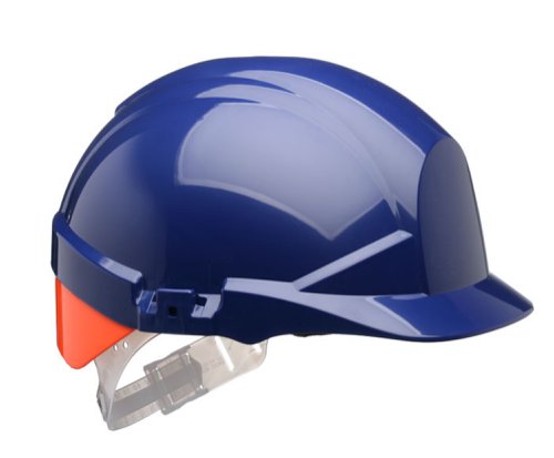 Centurion Reflex Safety Helmet Blue C / W Orange Rear Flash Blue