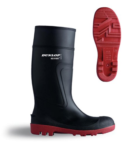 Dunlop Warwick Full Safety Wellington Black 10.5
