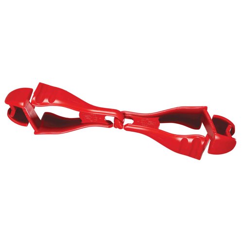 Ergodyne Squids 3400 Grabber Dual Clip Mount Red