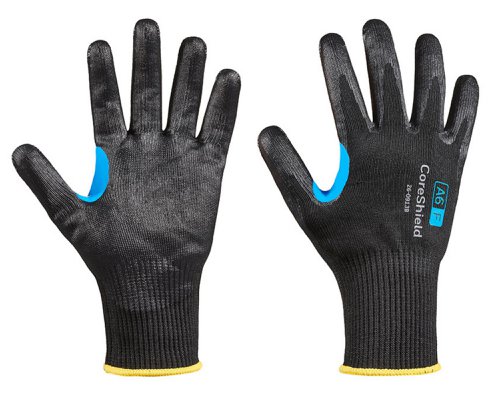 Honeywell Coreshiled Smooth Nitrile Cut F Glove Black 07 (Pair)