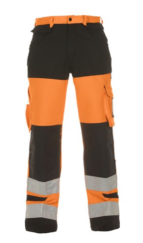 Hydrowear Hertford High Visibility Trouser Two Tone Orange / Black 44
