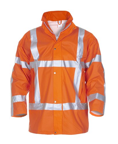 Hydrowear Neer Multi Hydrosoft Flame Retardant Anti-Static High Visibility Waterproof Parka Orange S