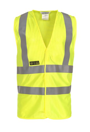 Hydrowear Mably High Visibility Flame Retardant Anti-Static Waistcoat Saturn Yellow LXL
