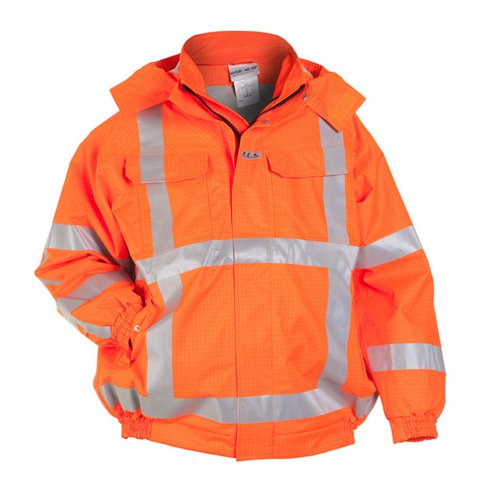 Hydrowear Moers Multi Simply No Sweat Flame Retardant Anti-Static High Visibility Waterproof Pilot Jacket Orange S