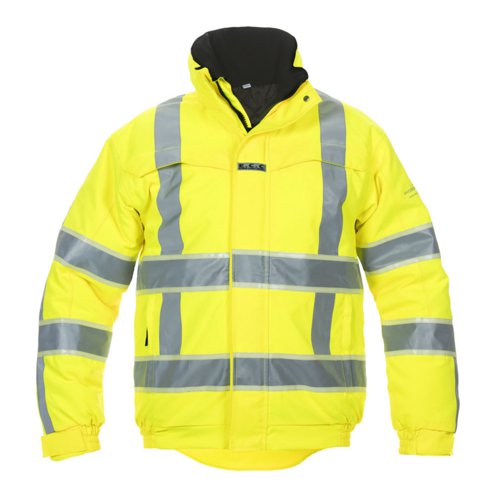 Hydrowear India High Visibility Glow In dark Pilot Jacket Saturn Yellow L