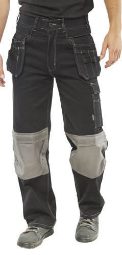 Beeswift Kington Multi Purpose Pocket Trousers Black 38T