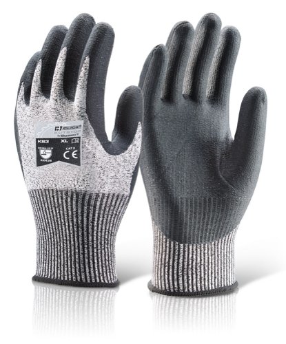 Beeswift Micro Foam Nitrile Cut B Large Black L