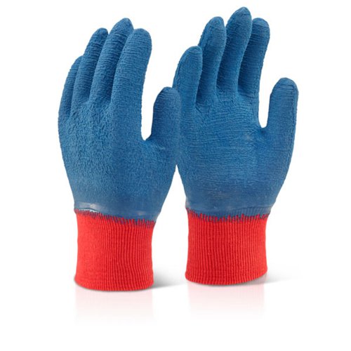 Latex FC Gripper Glove Blue L 09