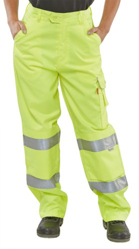 Beeswift Ladies En Iso 20471 Trouser Saturn Yellow 28