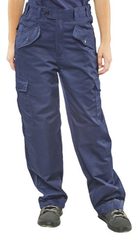 Beeswift Ladies Polycotton Trousers Navy Blue 36