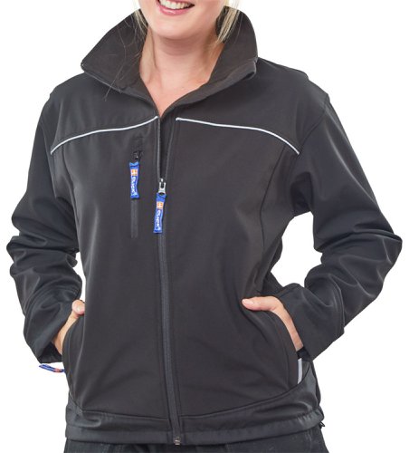 Beeswift Ladies Soft Shell Jacket Black Xs