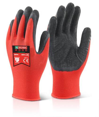 Beeswift Multi Purpose Latex Poly Glove Black XL
