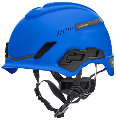 MSA V-Gard H1 Tri-Vented Helmet Blue
