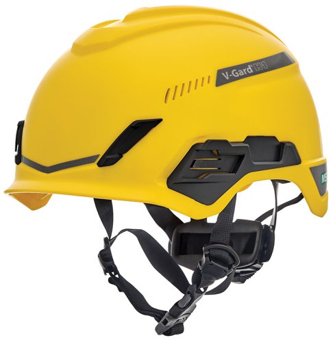 MSA V-Gard H1 Tri-Vented Helmet Yellow