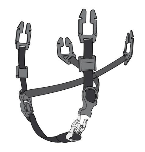 MSA V-Gard Textile Universal 4-Point Chinstrap  (Box of 20)