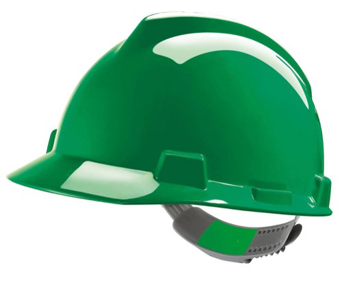 MSA V-Gard Safety Helmet Green
