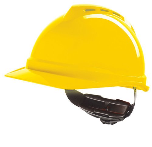MSA V-Gard 500 Vented Safety Helmet Yellow