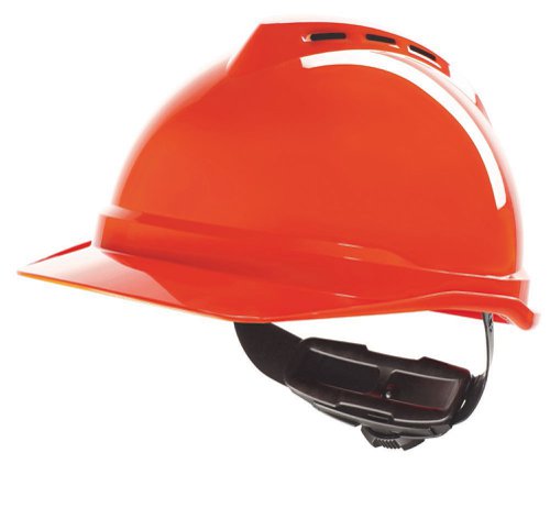 MSA V-Gard 500 Vented Safety Helmet Orange
