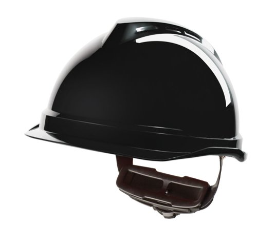MSA V-Gard 520 Peakless Safety Helmet Black