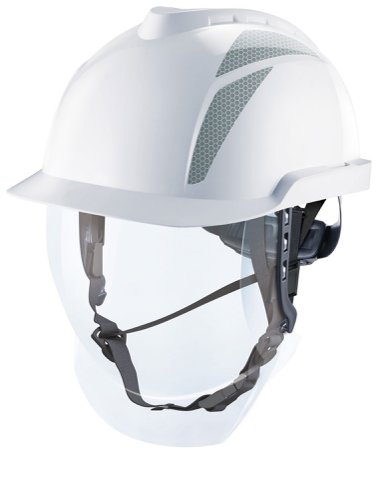 MSA V-Gard 950 Electrician Helmet White Set White / Grey