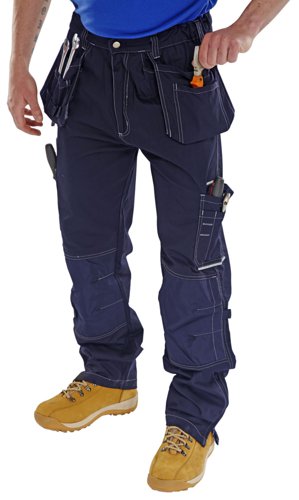Beeswift Shawbury Multi Purpose Trouser Navy Blue 32