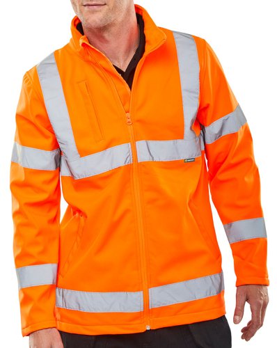 Beeswift Soft Shell Jkt Hv Orange En20471 Gort3279 S