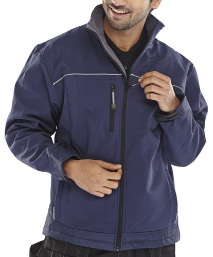 Beeswift Soft Shell Jacket Navy Blue L