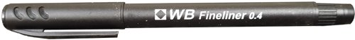 Fineliner Pen 0.4mm Black