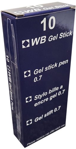 Gel Pen Black Pack of 10