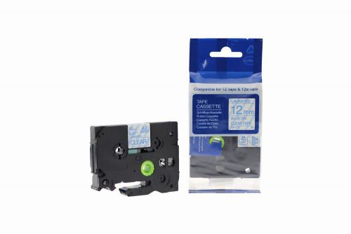 Compatible Brother P-Touch TZe-133 Blue on Clear also for TZ-133 Label Cassette