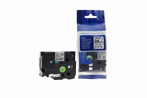 Compatible Brother P-Touch TZe-151 Black on Clear also for TZ-151 Label Cassette