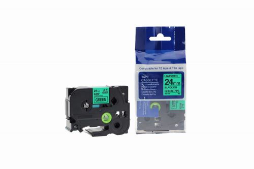 Compatible Brother P-Touch TZe-751 Black on Green also for TZ-751 Label Cassette