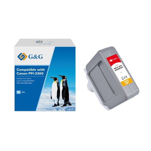 Compatible Canon G+G PFI-3300PGY Photo Grey Ink Cartridge