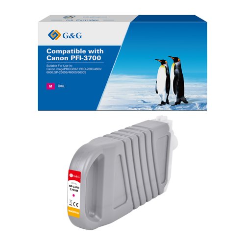 Compatible Canon G+G PFI-3700M Magenta High Capacity Ink Cartridge