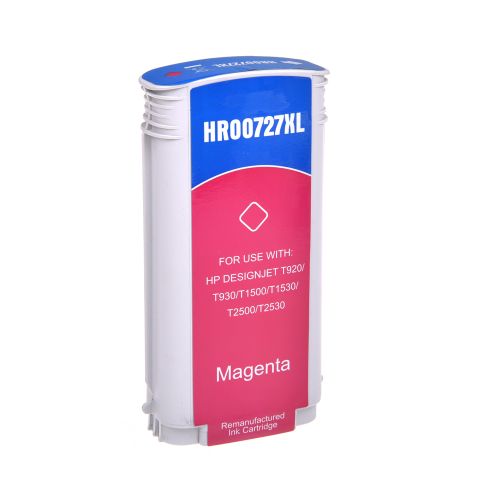 Remanufactured HP G+G 727M Magenta Wide Format Ink Cartridge B3P20A