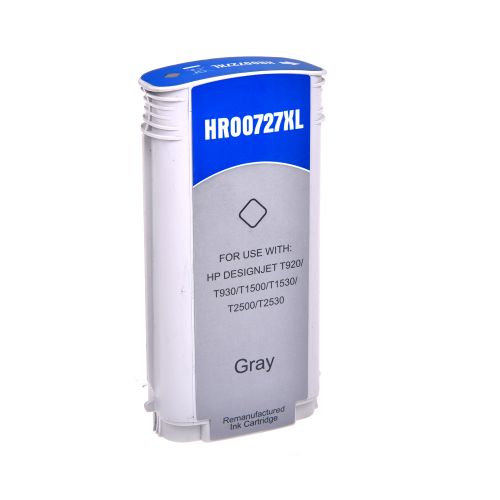 Remanufactured HP G+G 727GY Grey Wide Format Ink Cartridge B3P24A