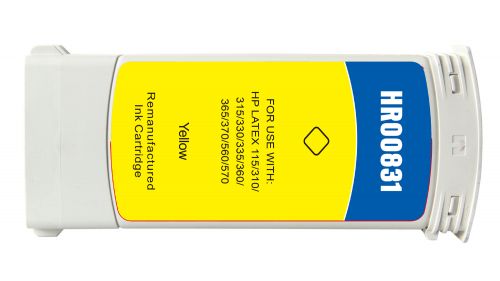 Remanufactured HP 831XLY Yellow Hi Cap Latex CZ697A Inkjet