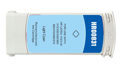 Remanufactured HP 831XLLC Light Cyan Hi Cap Latex CZ698A Inkjet