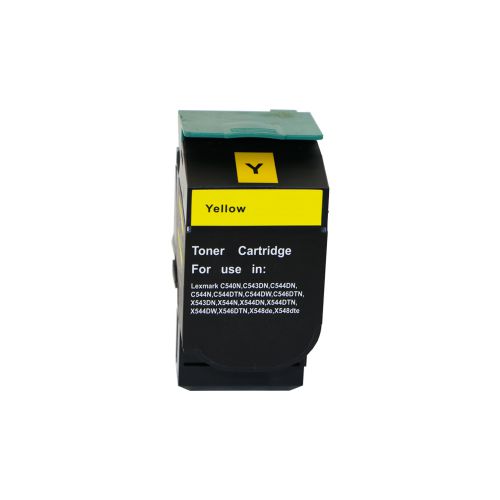 Remanufactured Lexmark C544Y Yellow Hi Cap C544XIYG C544X2YG Toner