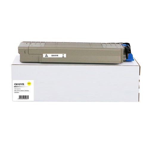 Remanufactured OKI C810Y Yellow 44059105 Toner