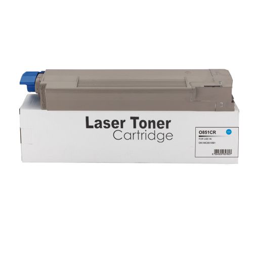 Remanufactured OKI MC851C Cyan 44059167 Toner