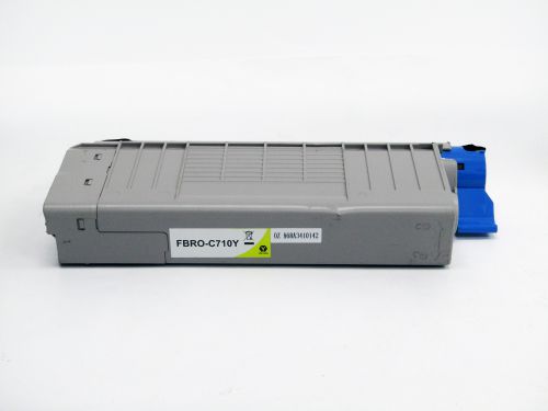 Remanufactured OKI C710Y Yellow 43866105 44318605 Toner
