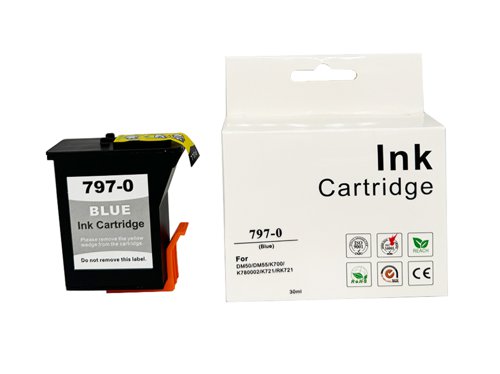 Compatible Pitney Bowes DM50 Blue 797-0 K780001 2 Ink