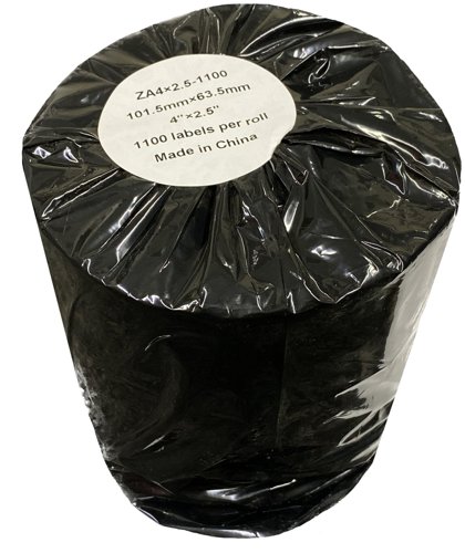 Compatible Zebra 101.6mm x 63.5mm White Shipping Paper Label Roll - 1100 Labels (ZA4x2.5-1100) 25mm Core