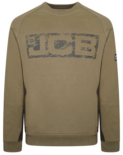 JCB Trade Crew Sweatshirt Olive M