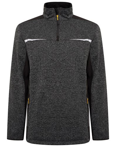 JCB Trade Elmhurst II Grey Quarter Zip Knitted Jumper M