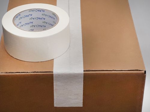 BOX of 72 Rolls Masking Tape 50mm  50m  140mu TMB5050140 - 12 Packs of 6 Per Box